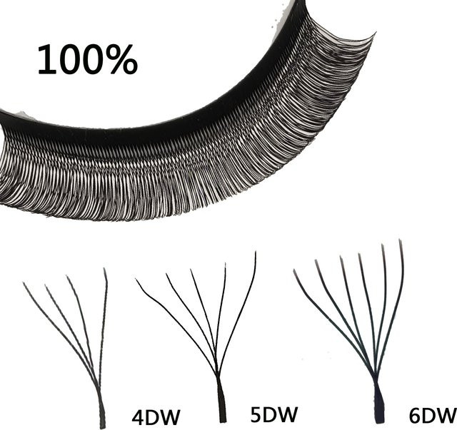 Tbestt Wimpern Extensions 4D 5D 6D YY Form, Black, Unisex - Bild 1