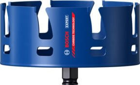 Bosch EXPERT Construction Material Lochsäge mit Carbide-Spitzen für Dreh- und Schlagbohrer, Farbe: Blau, Durchmesser: 60 mm, Breite: 15,2 cm - Bild 1