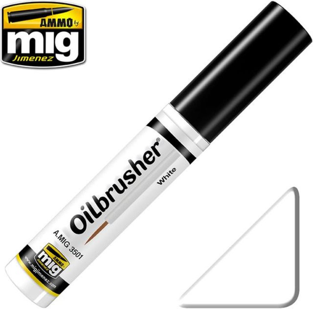 AMMO by MIG Jimenez Oilbrusher White - Bild 1