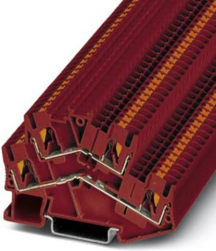 Phoenix Contact 3209607 Doppelstockklemme Push-In-Klemme in Rot, 50 Stück - Bild 1