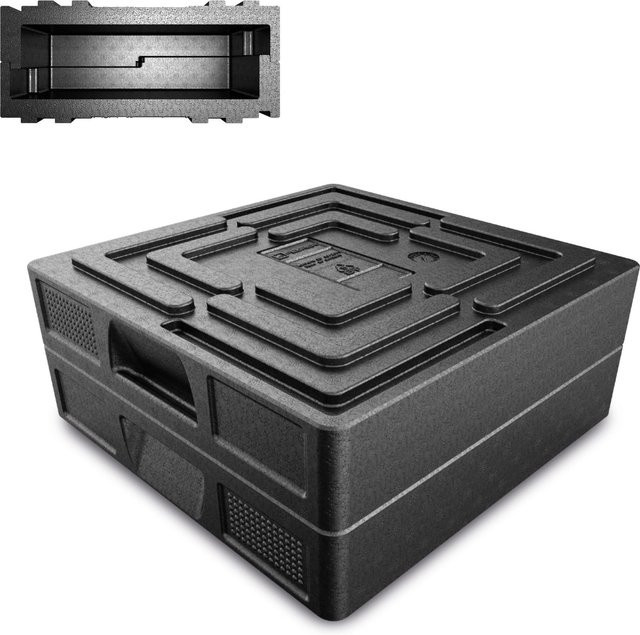 Hendi SALTO Thermobehälter für Catering in Schwarz, Volumen: 9 l, B/T/H: 35 x 35 x 8 cm - Bild 1