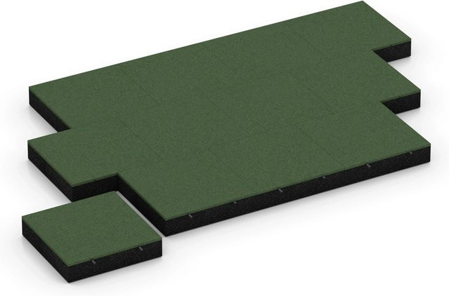 WARCO Fallschutzplatte Grasgrün B/T/H: 50 x 50 x 11 cm - Bild 1