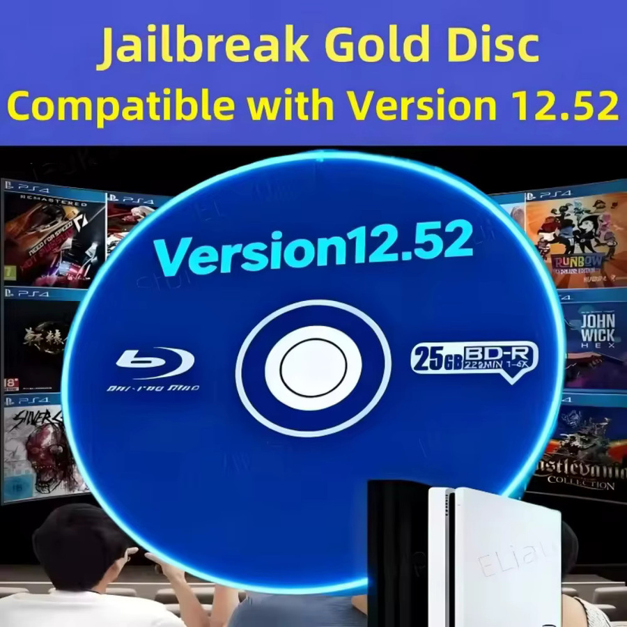 Gryan Jailbreak Gold-Disc für PS4 Version 12.52 mit Bootfähiger Eject-Payload und Homebrew Support - Bild 5