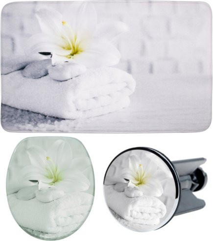 Sanilo Bad-Accessoire-Set Good Feeling, 3-teilig, grau - Bild 1