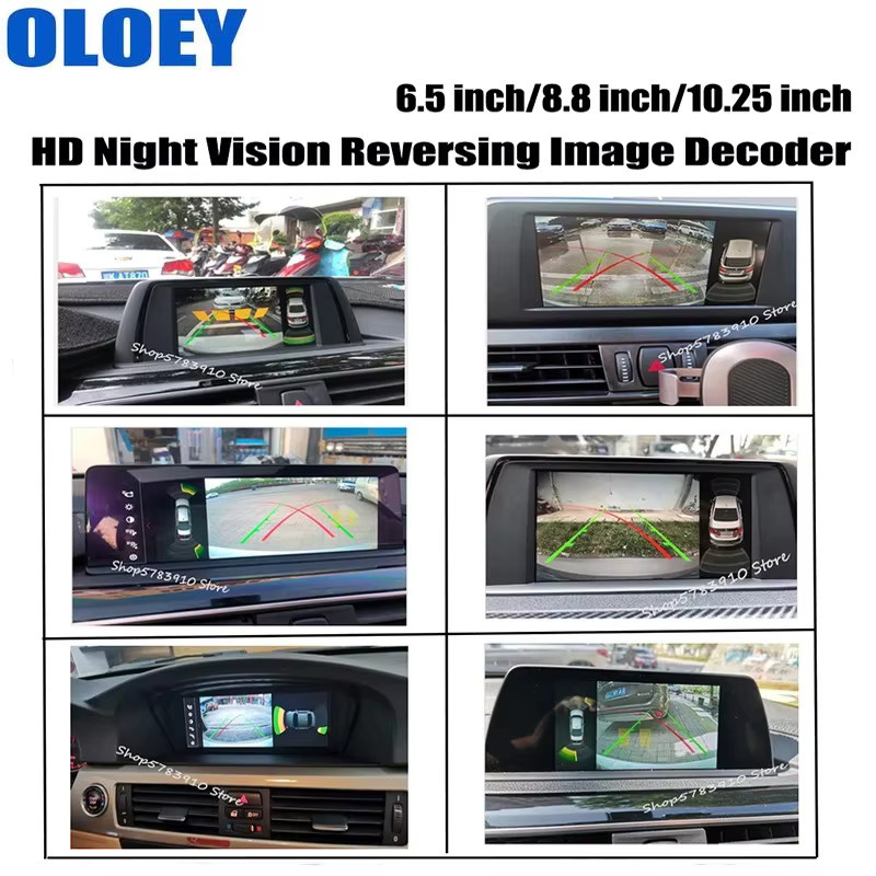 OLOEY Plug & Play Rückfahrkamera für BMW I3 I3S I8 2013 bis 2020 mit Front- und Rückansicht zur Bildschirm-Aufrüstung - Bild 4