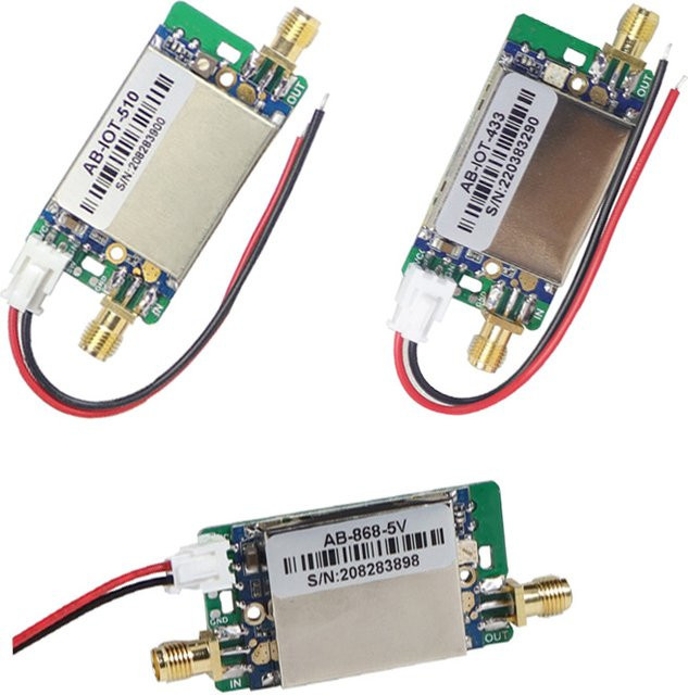 FEICHAO 2-Wege-Leistungsverstärker Signalverstärkungsmodul für LoRa Sender und Empfänger 433 MHz 510 MHz 868 MHz High Gain - Bild 1