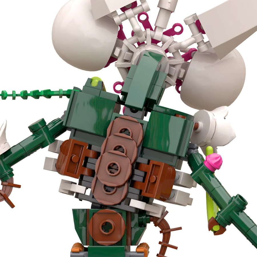 GSBAN MOC Seltsame Chomper Orchidee Monster, Bausteine, 419 Teile - Bild 3