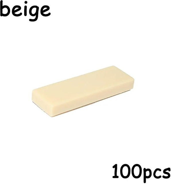 Yiran toy Bausteine 1x3 Steine Flache Kachel, 100-teiliges Set, ab 14 Jahre - Bild 1