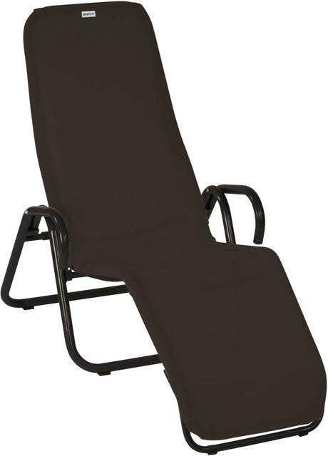 Acamp Gesundheitsliege Calypso klappbar in Anthrazit-Grau mit Textilene-Gewebe und Stahlrohr-Gestell, B/T/H: 137 x 75 x 107 cm - Bild 1