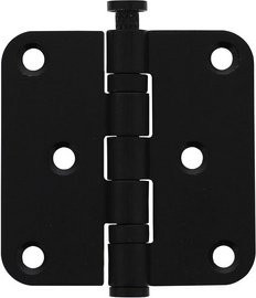 Intersteel Scharnier aus Edelstahl in Silber, B/H: 7,62 x 7,62 cm, Belastbarkeit bis 50 kg, abgerundet - Bild 1