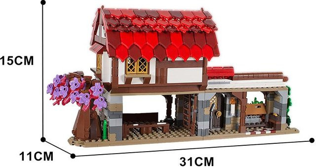 Gobricks Mittelalterlicher Markt Bausteine Set ab 14 Jahren - Bild 1