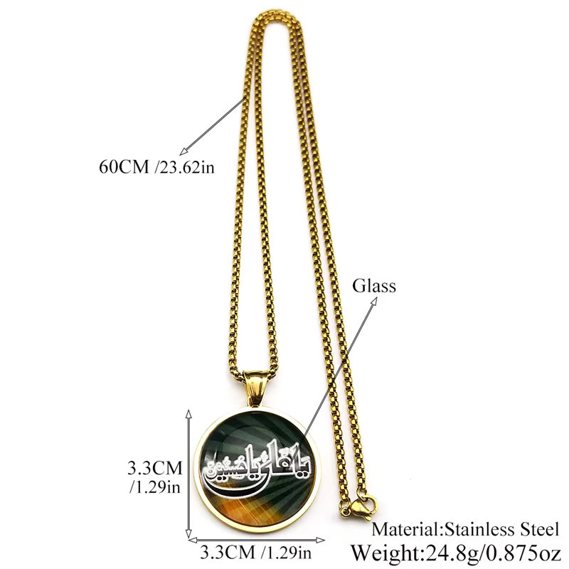 AFAWA Halskette Edelstahl, Gold, Unisex - Bild 2