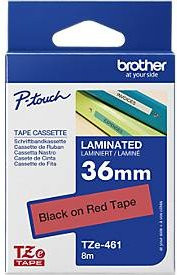 Brother Schriftbandkassette TZe-461 Laminiert, Farbe: Rot, Schriftfarbe: Schwarz, Breite: 36 mm, Länge: 8 m - Bild 4