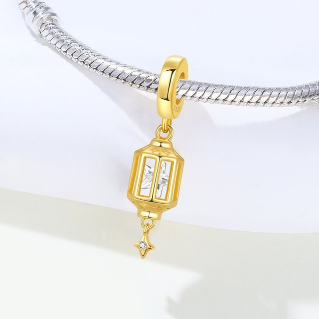 Orstarry Anhänger 925 Silber, Gold, Perle, Kristall - Bild 1