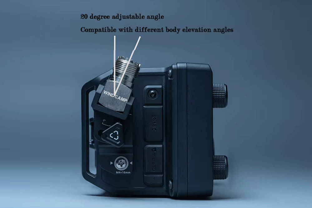 RC-2 Antennenhalterung aus CNC-Aluminiumlegierung für ICOM IC-705 Kurzwellenradio und ARK-705 Shield - Bild 3