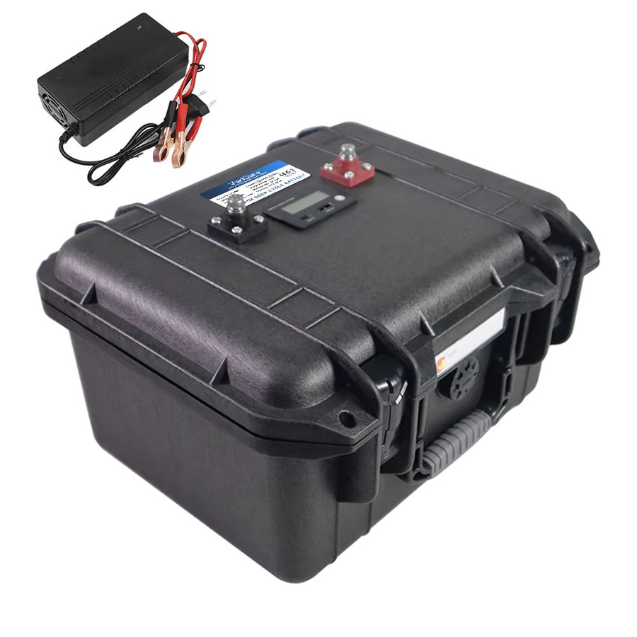 VariCore STX LiFePO4 Batterie 12,8V 100Ah mit 4s BMS, tragbare Kofferbatterie in Schwarz für Motorräder, Solarenergie, Windkraftanlagen, Golfcarts und Wohnmobile - Bild 5