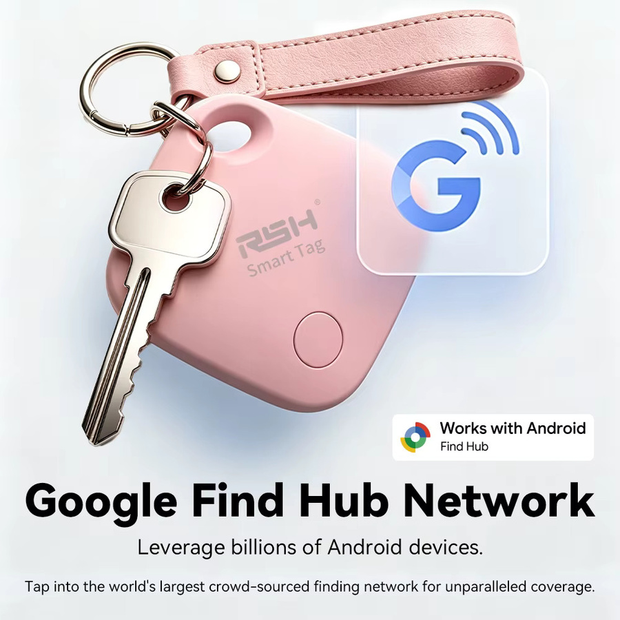 RSH Android-Fernortungsgerät Black - Tragbarer Globaler Anti-Verlust-Schlüsselfinder für Google Find My Device App kompatibel mit Pixel Xiaomi Vivo - Bild 3