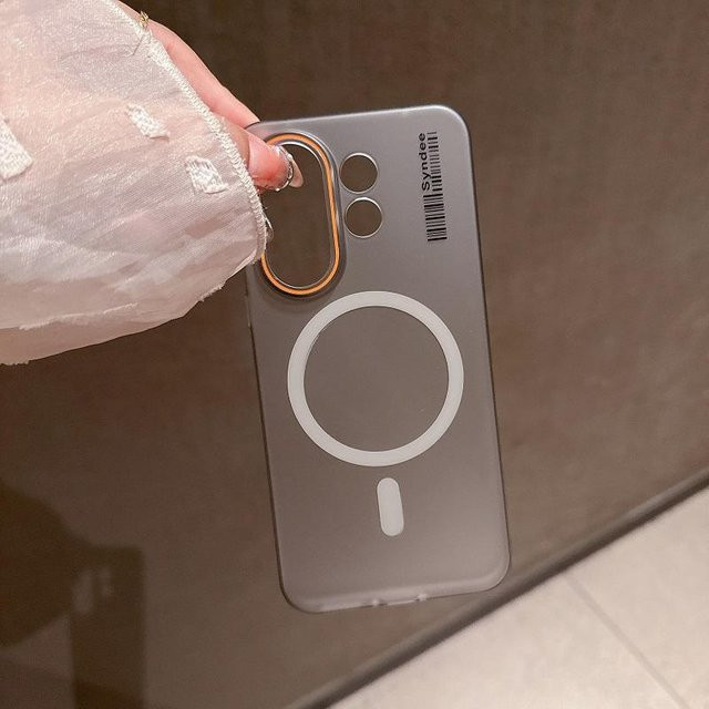 Transparente Matte Handyhülle für OPPO K13 Turbo Pro mit Magnetfunktion für kabelloses Laden und Stoßschutz - Bild 1