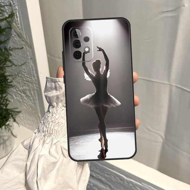 Samsung Handyhülle mit Ballerina Mädchen Design für Galaxy A52S A06 A16 A26 A36 A56 A55 A35 A15 A53 A32 A33 A13 A14 A34 A54 A17 in Multicolour - Bild 1