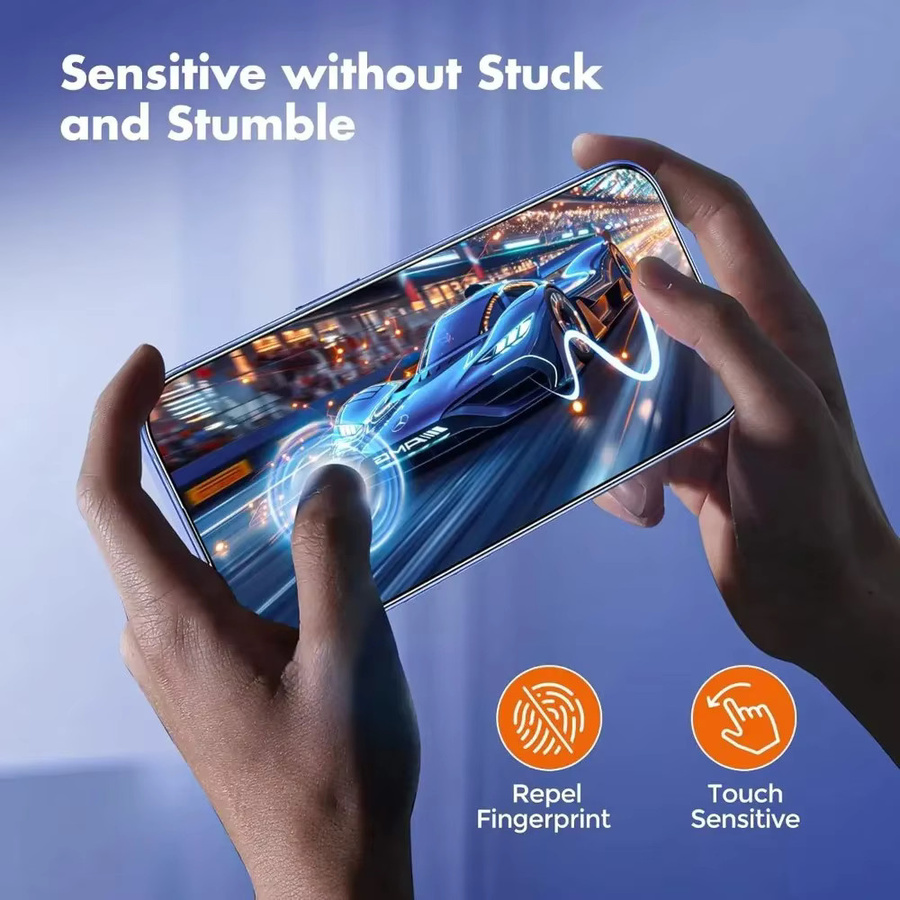 4 Stück Full Cover Displayschutzfolie aus gehärtetem Glas mit 9H Härte für Apple iPhone 17 16 15 14 13 12 11 Pro Max Plus XR XS in Transparent - Bild 6