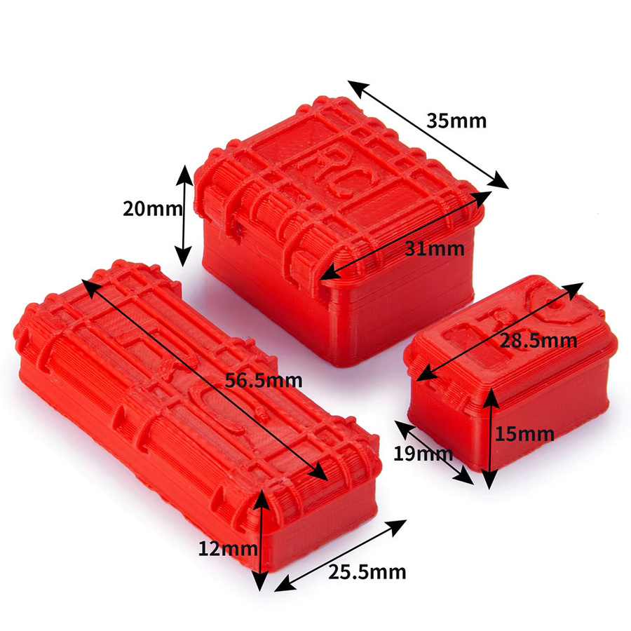 YEAHRUN Mini-Aufbewahrungsbox, Gepäcknetz, Kraftstofftank, Werkzeuge, 1:18 - Bild 2