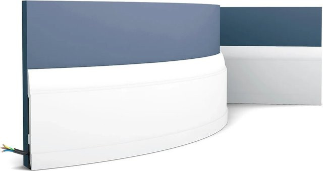 Orac Decor SX104F LUXXUS Flexible Sockelleiste Zierleiste in Weiß, B/H/T: 200 x 14,8 x 1,7 cm - Bild 1