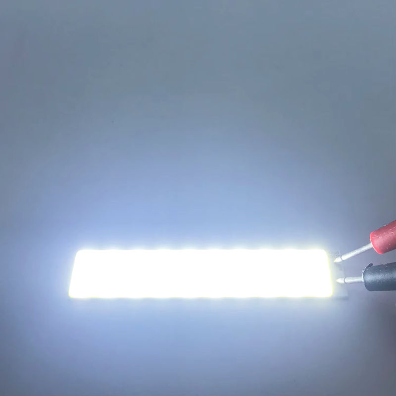 COB LED-Streifenlichtquelle auf Aluminiumplatte, Kaltweiß 6500K, 5W, 500mA, B: 90 mm, H: 19 mm, für deine DIY Innen- und Außenbeleuchtung - Bild 2