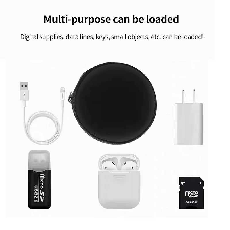 KAFNHCKA EVA Hard Case Schutzbox für Bluetooth Kopfhörer und Zubehör in Schwarz - Bild 2