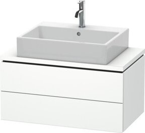 Duravit Waschtischunterschrank Compact L-Cube in Weiß Matt mit 2 Schubladen, B: 82 cm, T: 47,7 cm, H: 40 cm - Bild 1