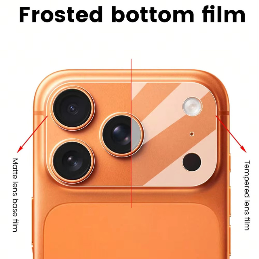 NNBILI 2er-Set Matte Schutzfolien für iPhone 17 Pro Max, iPhone 17 Pro und iPhone 17, Objektivschutz und Rückseitenfolie, Transparent - Bild 4