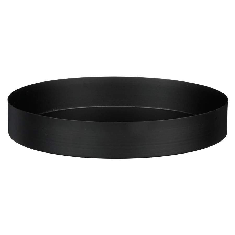 Rundes Tablett Passo von Mica Decorations in Schwarz, Durchmesser: 23,5 cm, Höhe: 3,5 cm - Bild 2