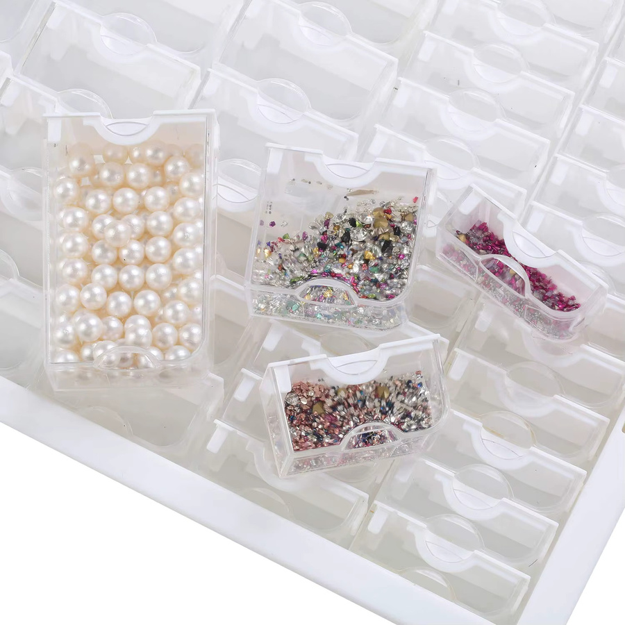 Durchsichtige Kunststoff-Aufbewahrungsbox für Diamantmalerei und Perlen-Stickerei-Zubehör - Bild 3