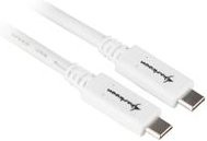 Sharkoon USB-C auf USB-C Kabel USB 3.2 Gen 2 in Weiß - Bild 1