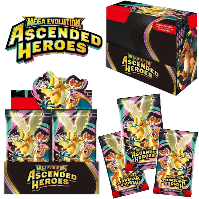 Bandai Pokémon TCG Mega Evolution Perfect Order Phantasmal Flames Ascended Heroes Booster Box, Pokémon-Karten, ab 6 Jahren - Bild 5