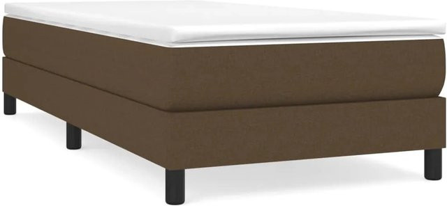 vidaXL Boxspringbett aus Stoff in Braun, B/T: 90 x 190 cm - Bild 1
