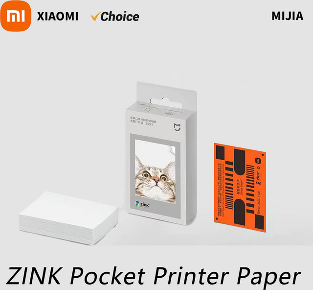 Xiaomi ZINK Selbstklebendes Fotodruckpapier für 3 Zoll Mini-Drucker, Weiß - Bild 1