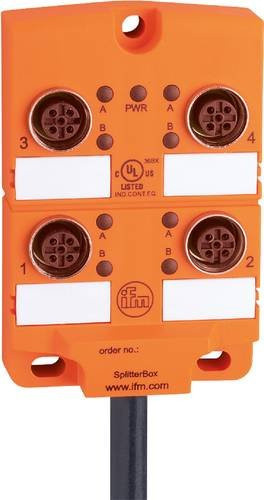 ifm electronic EBC028 Sensor-Aktor-Verteiler und Adapter, orange, 10 m, 5-polig - Bild 1
