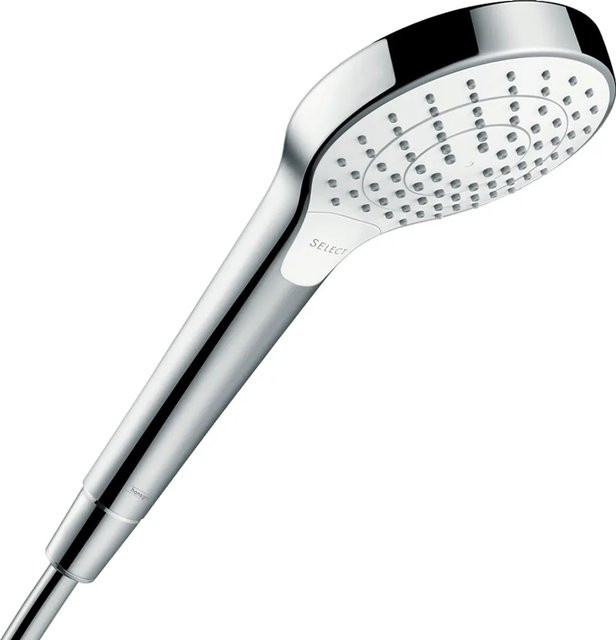 Hansgrohe Croma Select S Vario Handbrause EcoSmart in Weiß und Chrom mit 110 mm Durchmesser - Bild 1