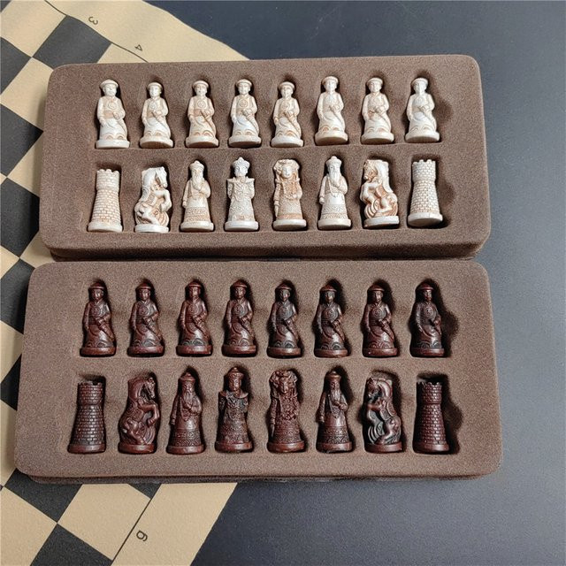 Yernea Schachfiguren, Harz, Qing Bing Modellierung, Puzzle - Bild 1