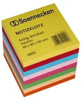 Soennecken Zettelklotz mehrfarbig mit blanko Papier - Bild 1