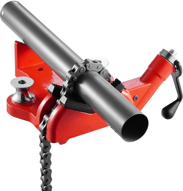 Schwerlast Kettenschraubstock von Buying Solutions, MB in Rot mit Granite-Composite-Einsatz für eine Kapazität von 1/2 bis 8 Zoll - Bild 1