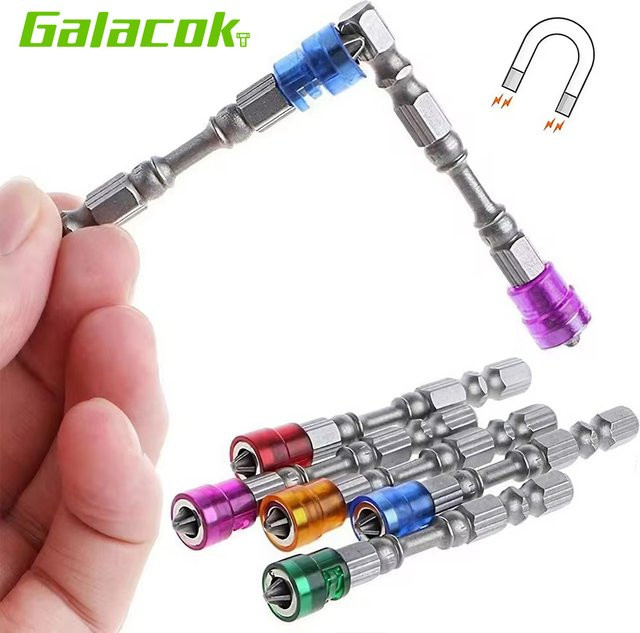 Galacok 5er Set PH2 Magnetische Phillips Kreuzschraubendreher-Bits aus S2-Stahl mit 1/4 Zoll Sechskantschaft - Bild 1