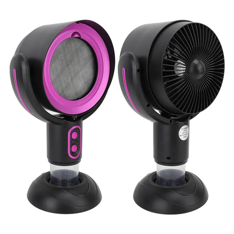 CosyHome Desktop-Dunstabzugshaube mit 2 Geschwindigkeiten und negativen Ionen, USB-betrieben, lila - Bild 2