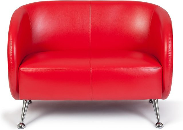 hjh OFFICE Lounge Sofa ST. LUCIA mit Armlehnen aus Kunstleder im Retro-Look - Bild 1
