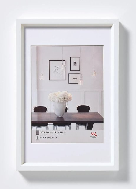 Walther Design Steel Style Kunststoff Bilderrahmen Weiss B/H: 40 x 60 cm - Bild 1