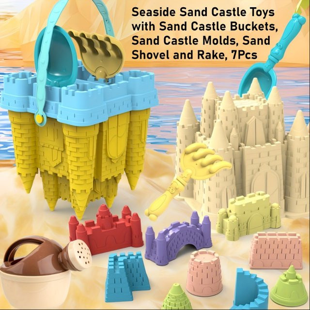 SONGYI Baby Schloss Strand Spielzeug Set, Meerestiere, Bunt / Mehrfarbig, Grün, Kunststoff - Bild 1