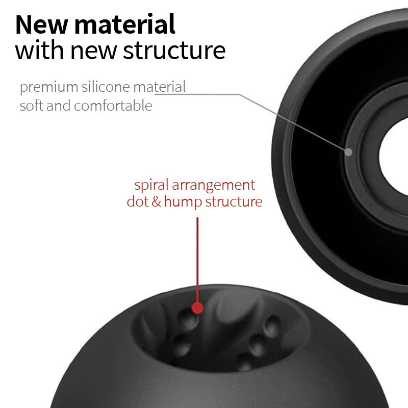 JVC FX12 Spiral Dot Silikon-Ohrstöpsel für In-Ear-Kopfhörer in Schwarz - Bild 4