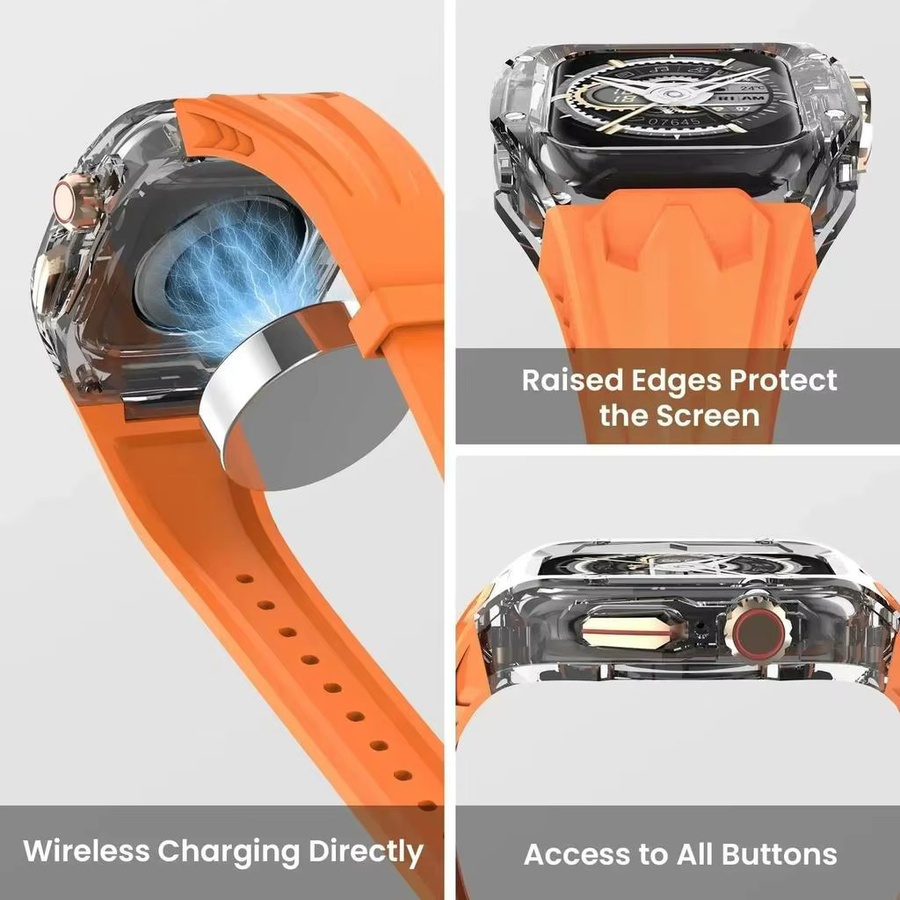 Modifikationskit Transparente Schutzhülle + TPU-Band für Apple Watch - Bild 5