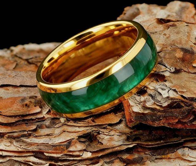 Ring Edelstahl, Violett-Verlauf, Herren - Bild 1