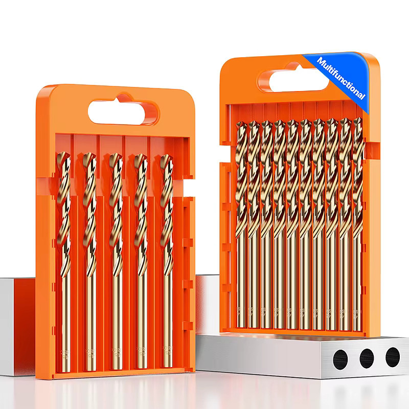 HUHAO HSS M43 Kobalt Bohrer Set in Gold, Bohrer für Holz, Metall und Edelstahl, Durchmesser 0,4 mm bis 14 mm - Bild 2